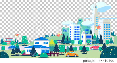 Green city and cityscape Green city and cityscape 76810190