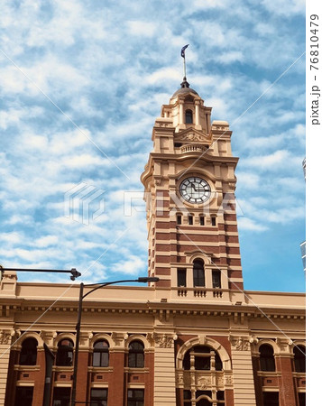 オーストラリア メルボルン フリンダースストリート駅の時計台 オーストラリア メルボルン フリンダースストリート駅の時計台 76810479
