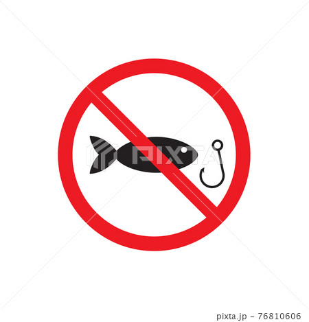 No Fishing sign icon vector for graphic design, logo, web site, social media, mobile app, ui illustration No Fishing sign icon vector for graphic design, logo, web site, social media, mobile app, ui illustration 76810606