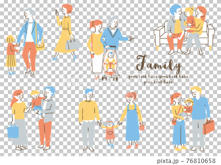 Family illustration_set 3_02 Family illustration_set 3_02 76810658