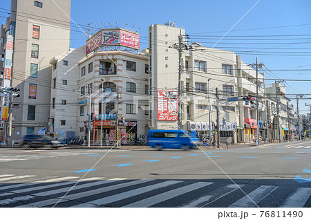 街角の風景 中原街道 上小田中交差点 神奈川県川崎市 街角の風景 中原街道 上小田中交差点 神奈川県川崎市 76811490
