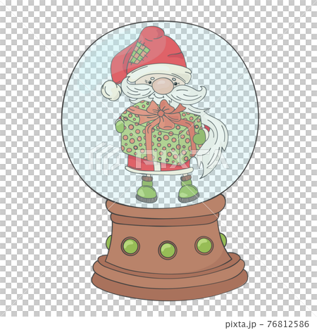 GIFT SANTA Merry Christmas New Year Snowman Cartoon Holiday Vector Illustration Set For Print GIFT SANTA Merry Christmas New Year Snowman Cartoon Holiday Vector Illustration Set For Print 76812586