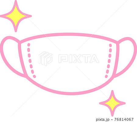 ガーゼマスク　キラキラ　ピンク 76814067