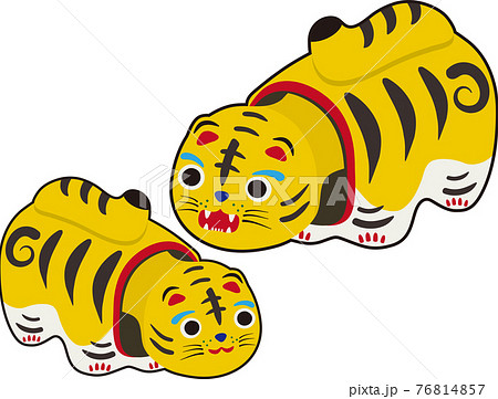 張り子虎 黄色系 黒縁あり 張り子虎 黄色系 黒縁あり 76814857