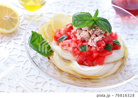 ツナトマトそうめん つなトマトそうめん そうめんアレンジ ツナトマトそうめん つなトマトそうめん そうめんアレンジ 76816328