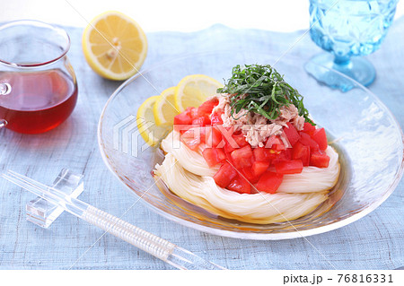 ツナトマトそうめん つなトマトそうめん そうめんアレンジ ツナトマトそうめん つなトマトそうめん そうめんアレンジ 76816331