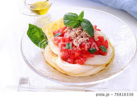 ツナトマトそうめん　つなトマトそうめん 76816336