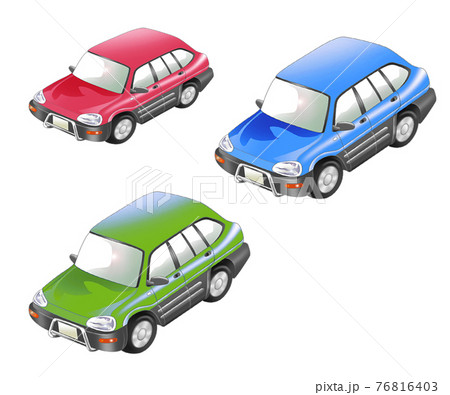 赤,青,緑,クルマ 76816403