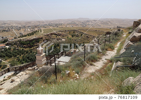 ヘロデ王の墓跡から東を見渡す（へロディオン遺跡） 76817109
