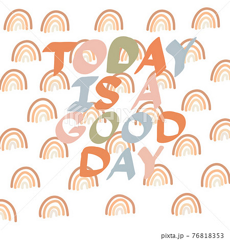 Hand draw rainbow pattern 76818353