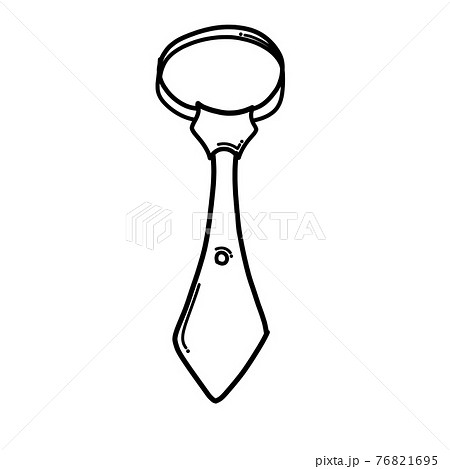 Necktie Doodle vector icon. Drawing sketch illustration hand drawn cartoon line eps10 76821695