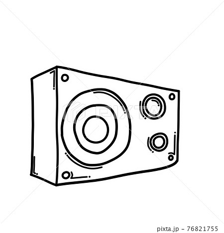 Speaker Doodle vector icon. Drawing sketch illustration hand drawn cartoon line eps10 Speaker Doodle vector icon. Drawing sketch illustration hand drawn cartoon line eps10 76821755