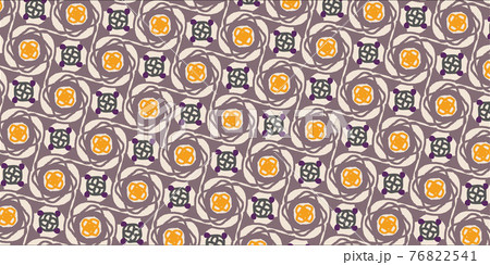 オレンジと茶色のビンテージなベクターのイラスト 76822541