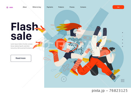 Discounts, sale, promotion, web template. Flat vector Discounts, sale, promotion, web template. Flat vector 76823125
