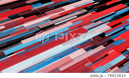 Abstract stripes in space - abstraction of data communication, computer generated background, 3D render 76823624