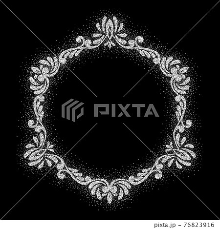 Retro shiny frame or border. Vector illustration. 76823916