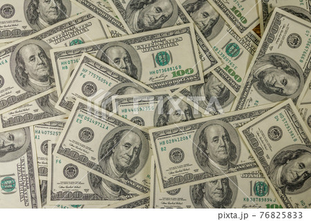 Background of the one hundred dollars bills Background of the one hundred dollars bills 76825833