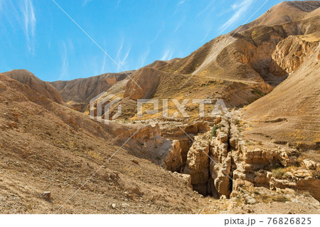 canyon of the OG riverbed at dawn canyon of the OG riverbed at dawn 76826825