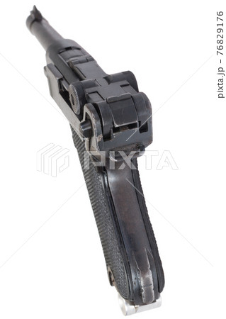 Luger P08 Parabellum handgun isolated 76829176