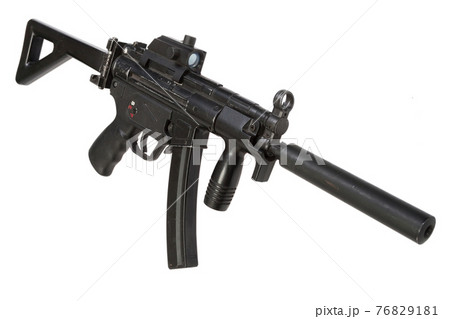 Famous weapon - german submachine gun MP5 with silencer 76829181