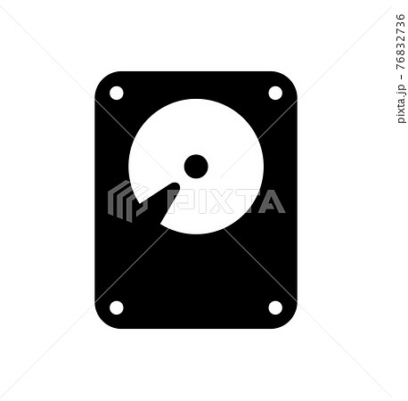 HDD (ハードディスク ) ベクターアイコンイラスト 76832736