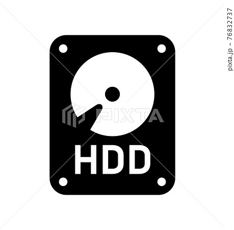 Hdd ハードディスク ベクターアイコンイラストのイラスト素材