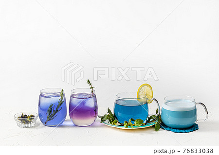 青いハーブティー Butterfly Pea blue flower herbal tea 青いハーブティー Butterfly Pea blue flower herbal tea 76833038