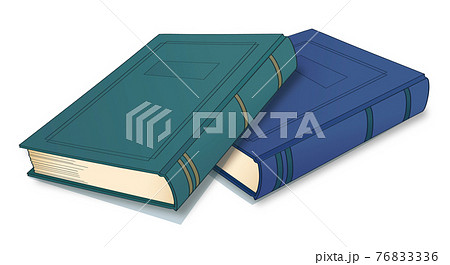 重なっているハードカバーの書籍二冊 76833336