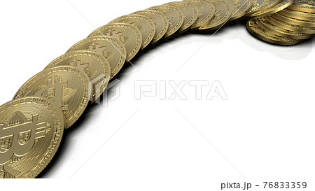 暗号資産 ビットコイン コンセプトイラスト 暗号資産 ビットコイン コンセプトイラスト 76833359
