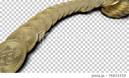 暗号資産 ビットコイン コンセプトイラスト 暗号資産 ビットコイン コンセプトイラスト 76833359