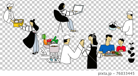 Image illustration of home food distribution 76833445