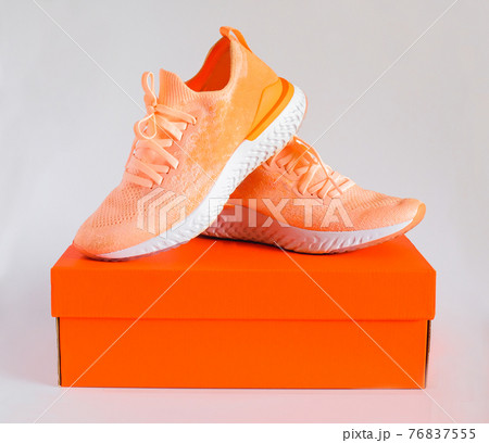 New unbranded running shoes, sneaker or training shoes. Active and healthy lifestyle. 76837555