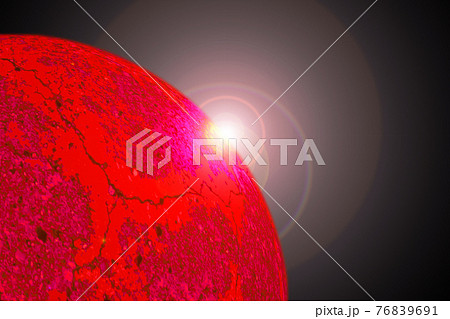 超新星爆発前の恒星のイメージイラスト 76839691