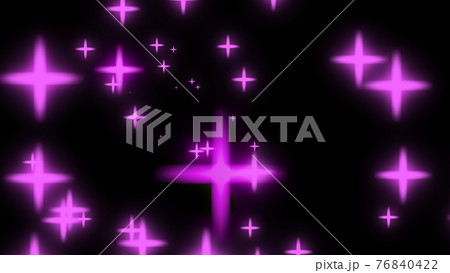クロス　キラキラ　十字　星　CG　背景　壁紙 76840422