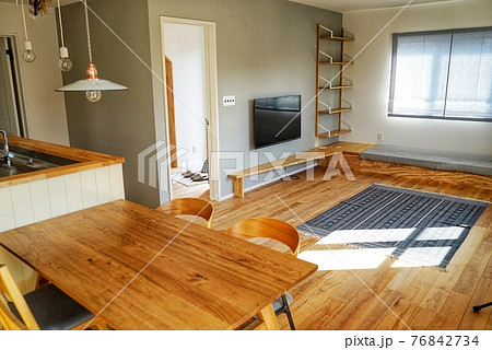 新築住宅のリビングダイニング 新築住宅のリビングダイニング 76842734