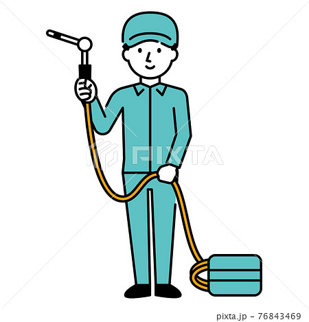 エアコンの清掃員 76843469