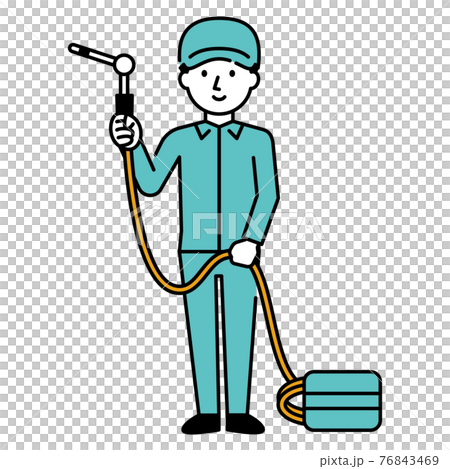 エアコンの清掃員 76843469