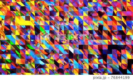 カラフルでメタリックな背景素材のイラスト素材