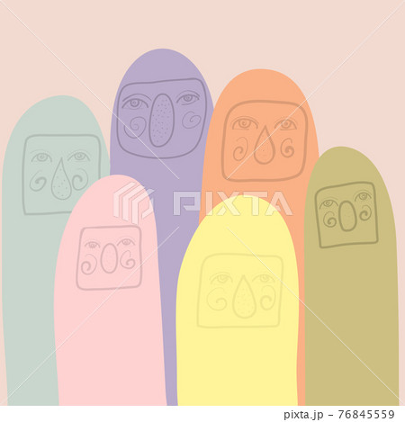 Hand draw monster Hand draw monster 76845559