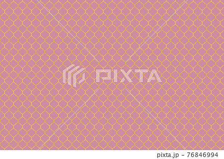 モロッカン柄 モロッコ柄 パターン 背景 模様 モザイク 壁紙 ピンク 金のイラスト素材