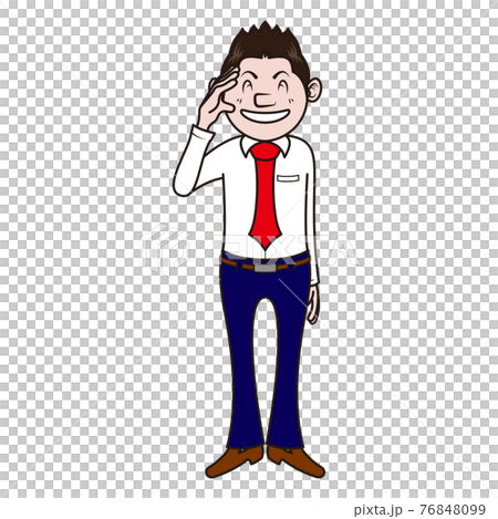 Business man salute Business man salute 76848099
