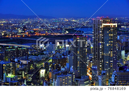 大阪夜景（梅田スカイビルより） 76848169