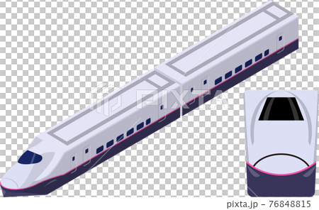 日本の新幹線 E2系 やまびこのイラスト素材