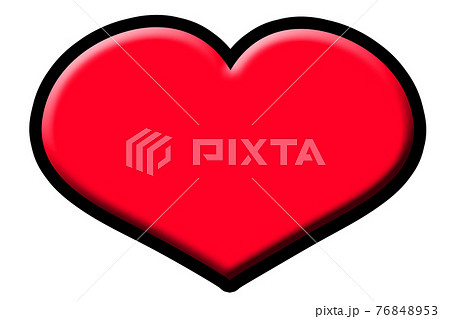 ふんわり立体的 ハート 赤色 ふんわり立体的 ハート 赤色 76848953