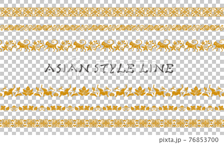 Asian style line (golden brown) Asian style line (golden brown) 76853700