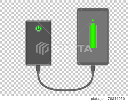 Smartphone charging completed Smartphone charging completed 76854050