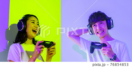 eスポーツ　ライブイベント　ゲーム大会　【組み写真】 76854853