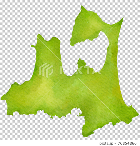 青森縣的水彩地圖插圖 76854866