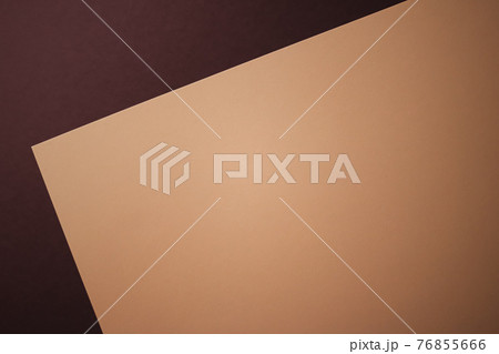 Blank A4 paper, beige on dark background as office stationery flatlay, luxury branding flat lay and brand identity design for mockup 76855666