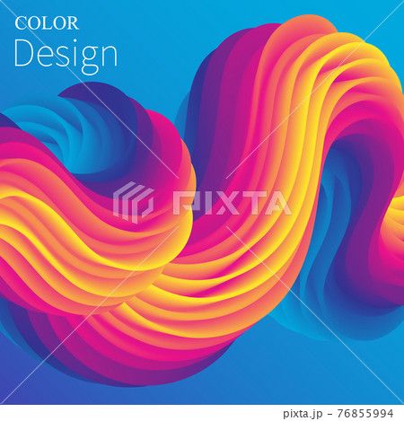 Fluid flow background. Fluid wave pattern. Summer poster. Colorful gradient. Fluid flow background. Fluid wave pattern. Summer poster. Colorful gradient. 76855994
